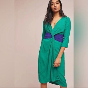 NWT ANTHROPOLOGIE Esme Knotted textured Dress size 6